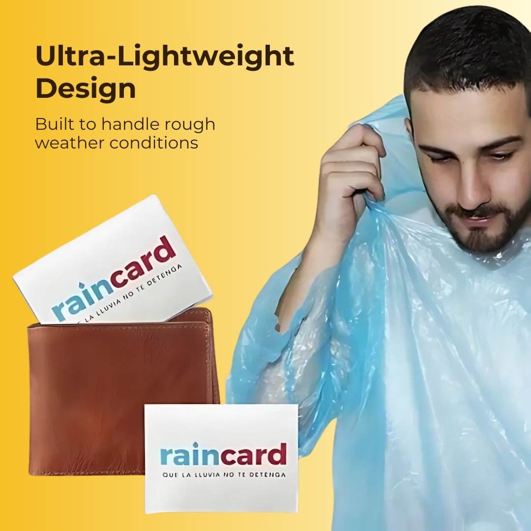 Reusable Pocket Friendly Raincoat Card