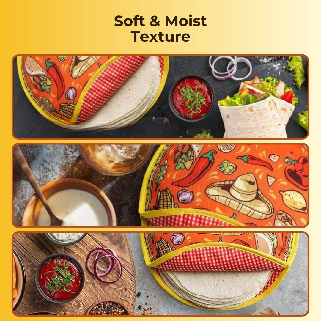 Roti Insulation Bag - Pack of 2 Bags (Capacity - 20 Roti Each Bag)