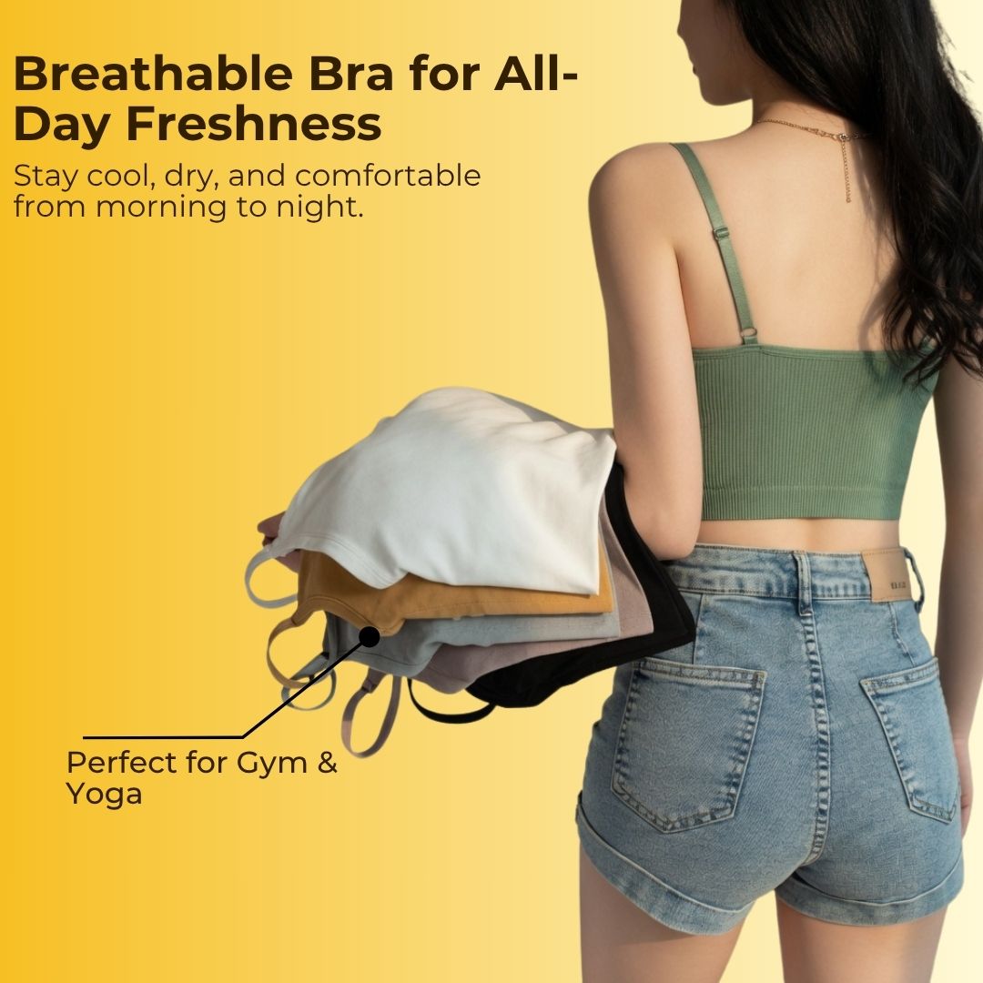 Sweat absorbing Seamless comfortable Bra for summers - Pack Of 3