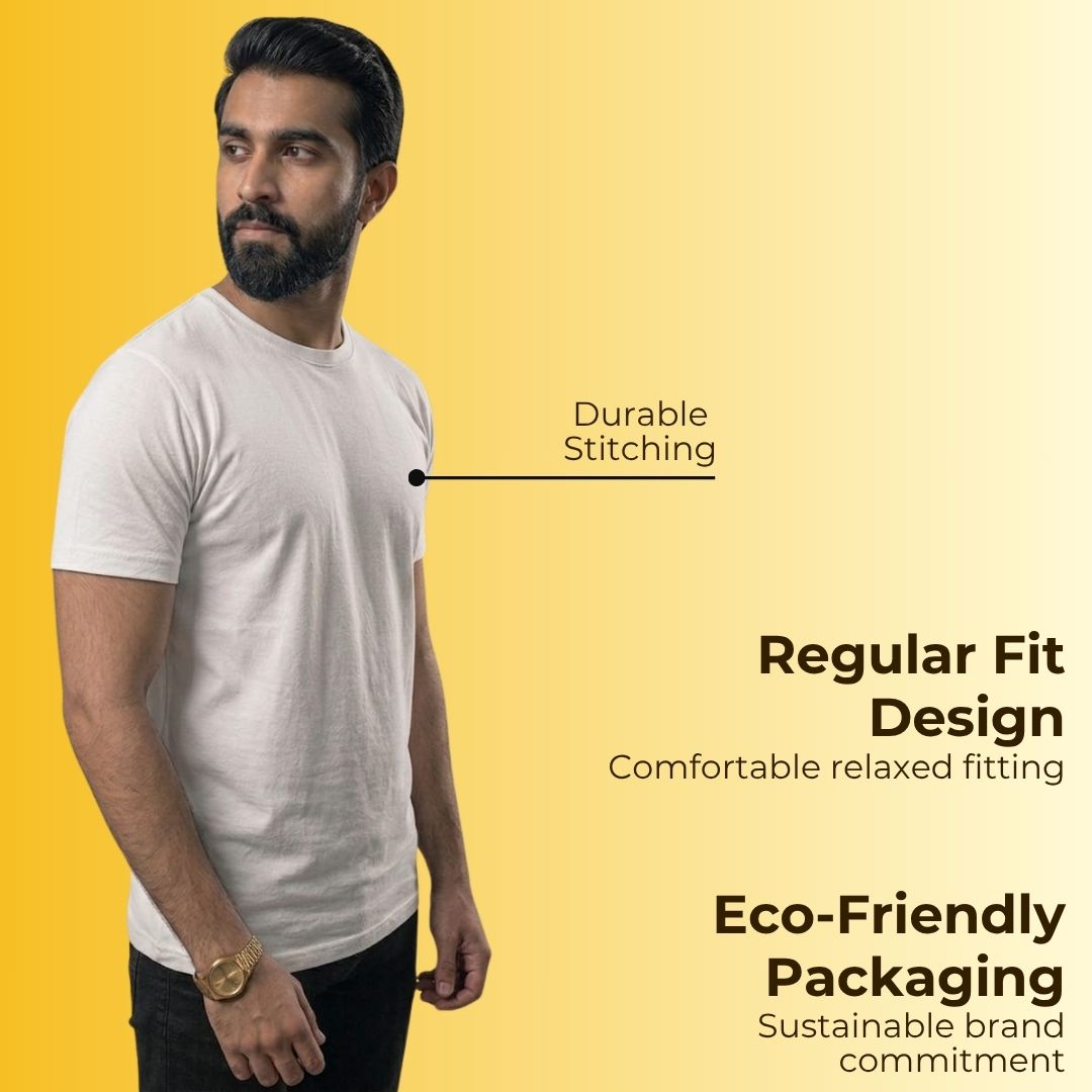 Cotton Multicolor T-shirts Pack of 3 - 220 gsm