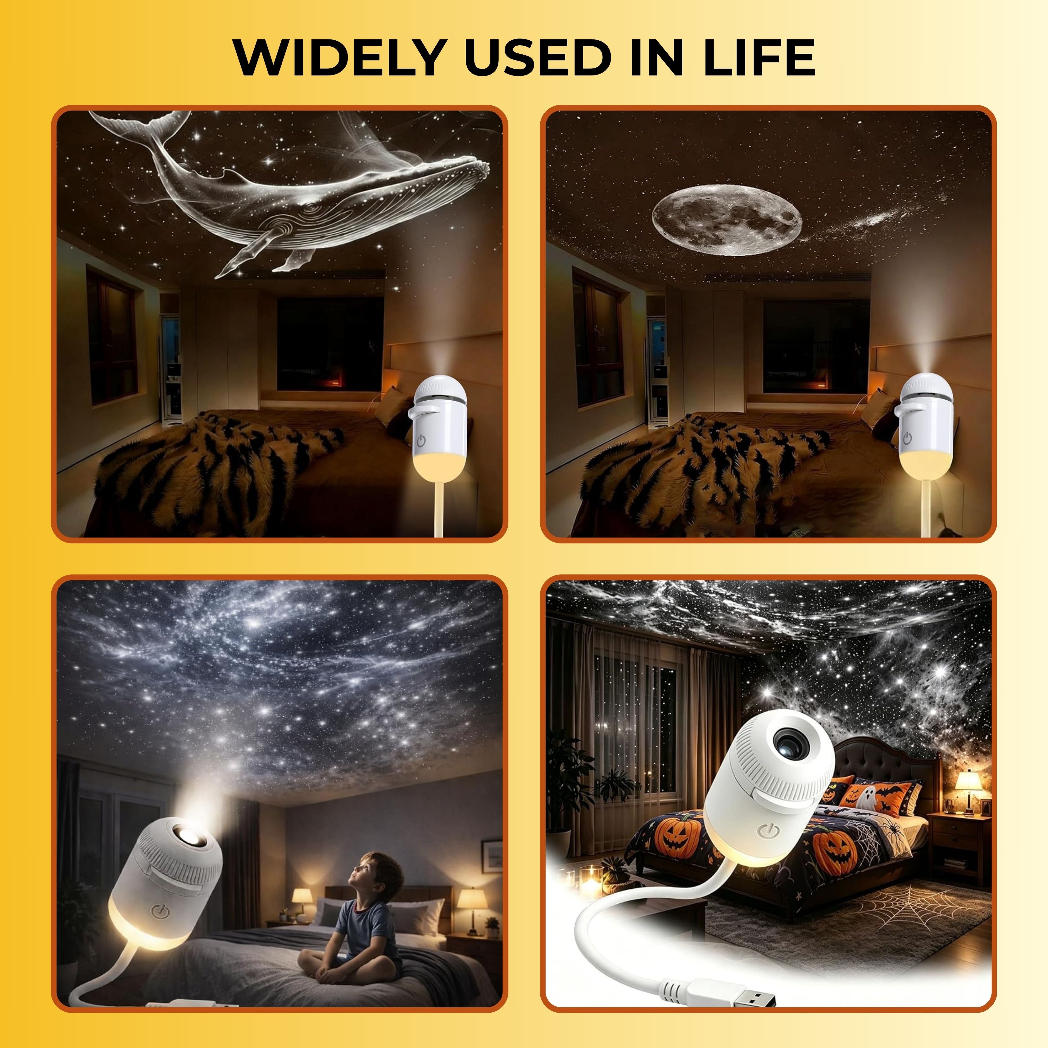 2 in 1 mini Galaxy Projector Light