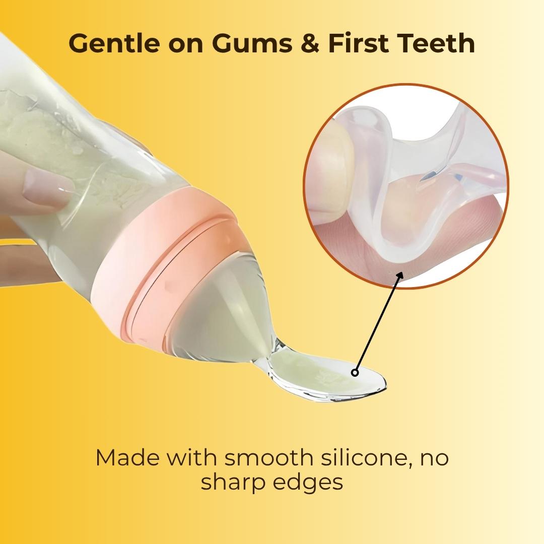 Baby Food Squeeze Feeder Spoon - Pack Of 2