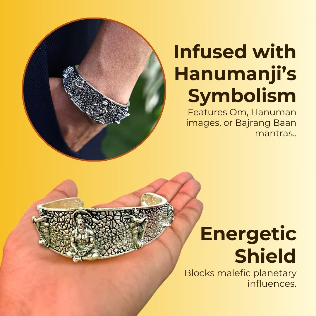 925 Sterling Silver Plated Original Bajrang Shakti Kada™  💪 🚩