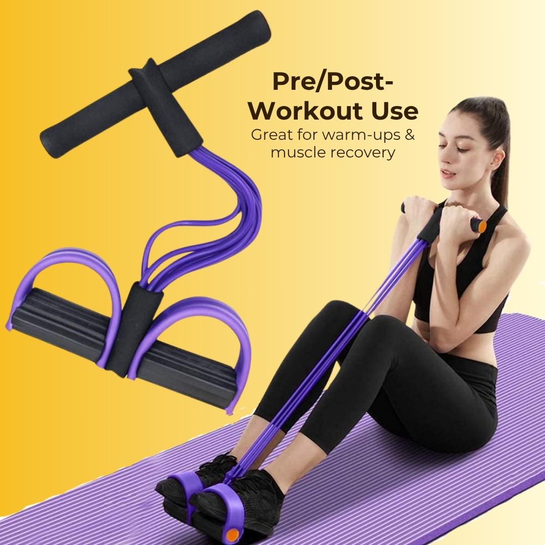 Pedal Puller Fitness Resistance Band : Get in shape by using this Just 15 Mins A Day With FREE 30 Day Fitness Guide