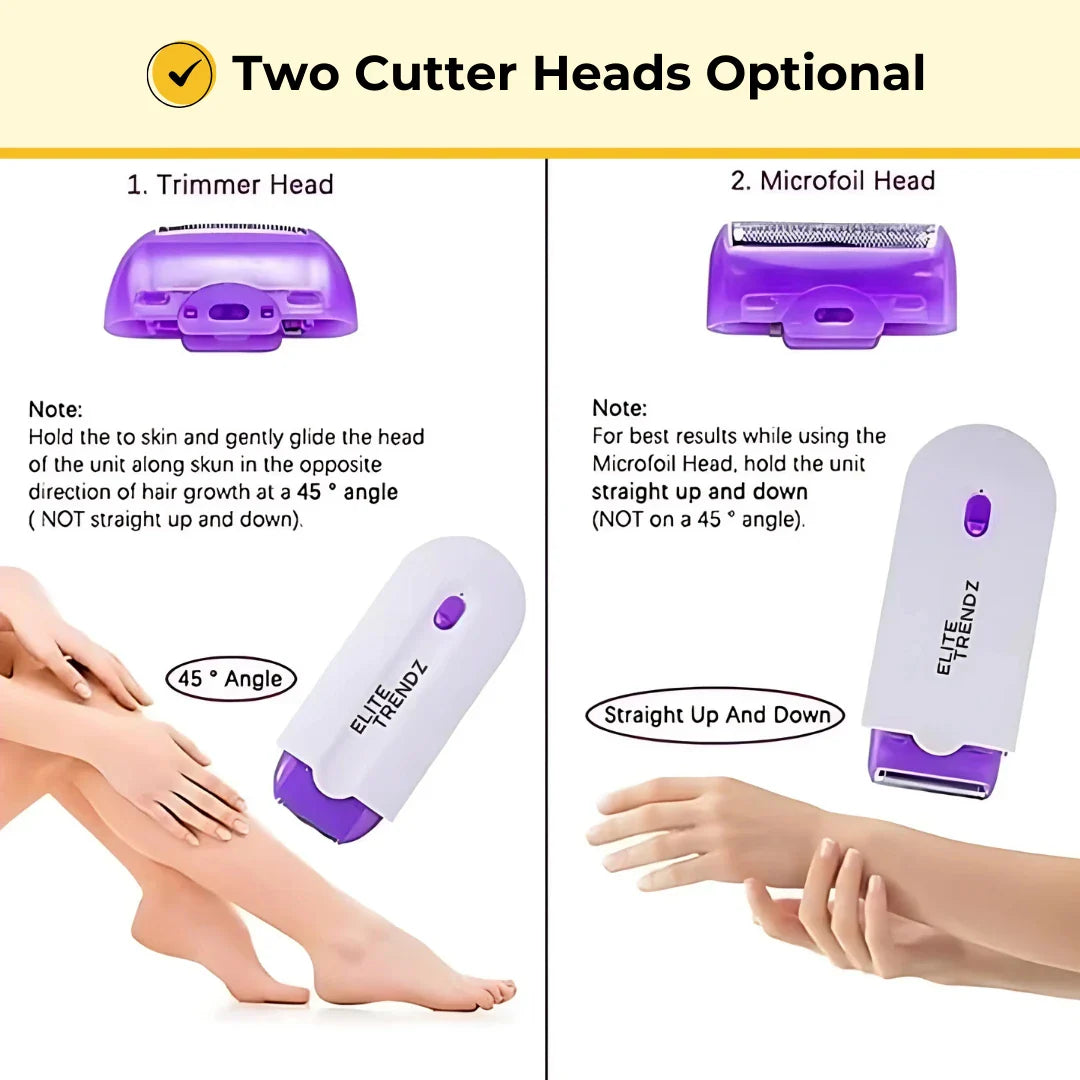 ELITEPRO™ Painless Facial Body Hair Trimmer, Rechargeable Hair Remover, Applicable to Any Part of the Body