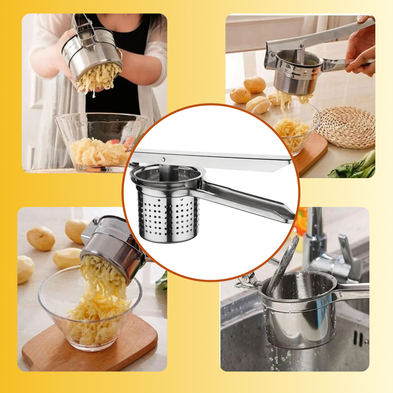 Premium Stainless Steel Multi-Purpose Squeezer