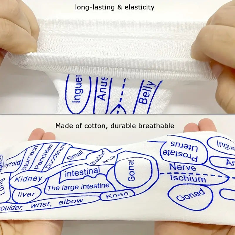 ELITEPRO™ ACUPRESSURE REFLEXOLOGY SOCKS WITH MASSAGE STICK-  Body Pain Relief Socks with Trigger Point Massage Tool (Approved by Indian Medical Society)