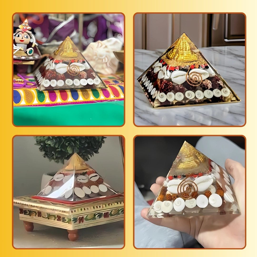 Original Stone Pyrite Laxmi Wealth Pyramid -Original Pyrite Sourced from Himalayas With Certification