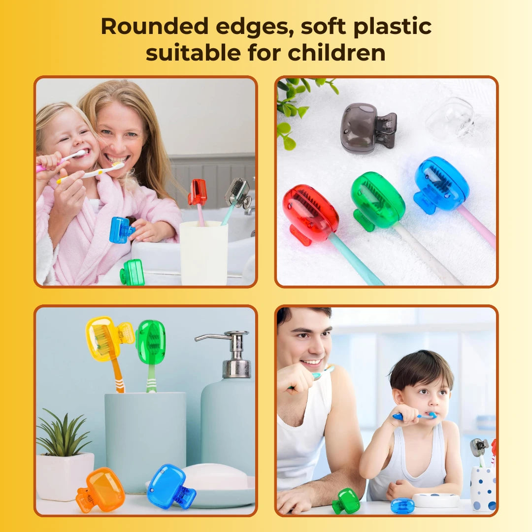 Toothbrush Cover - Pack of 6 (Multicolor)