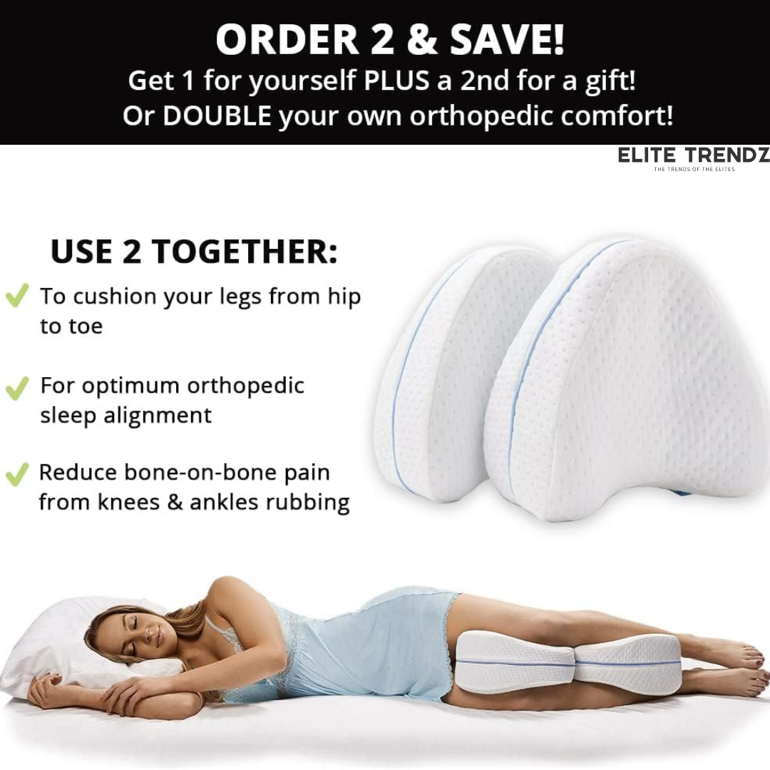 Elite Memory Foam Leg Cushion For Neck Pain Relief