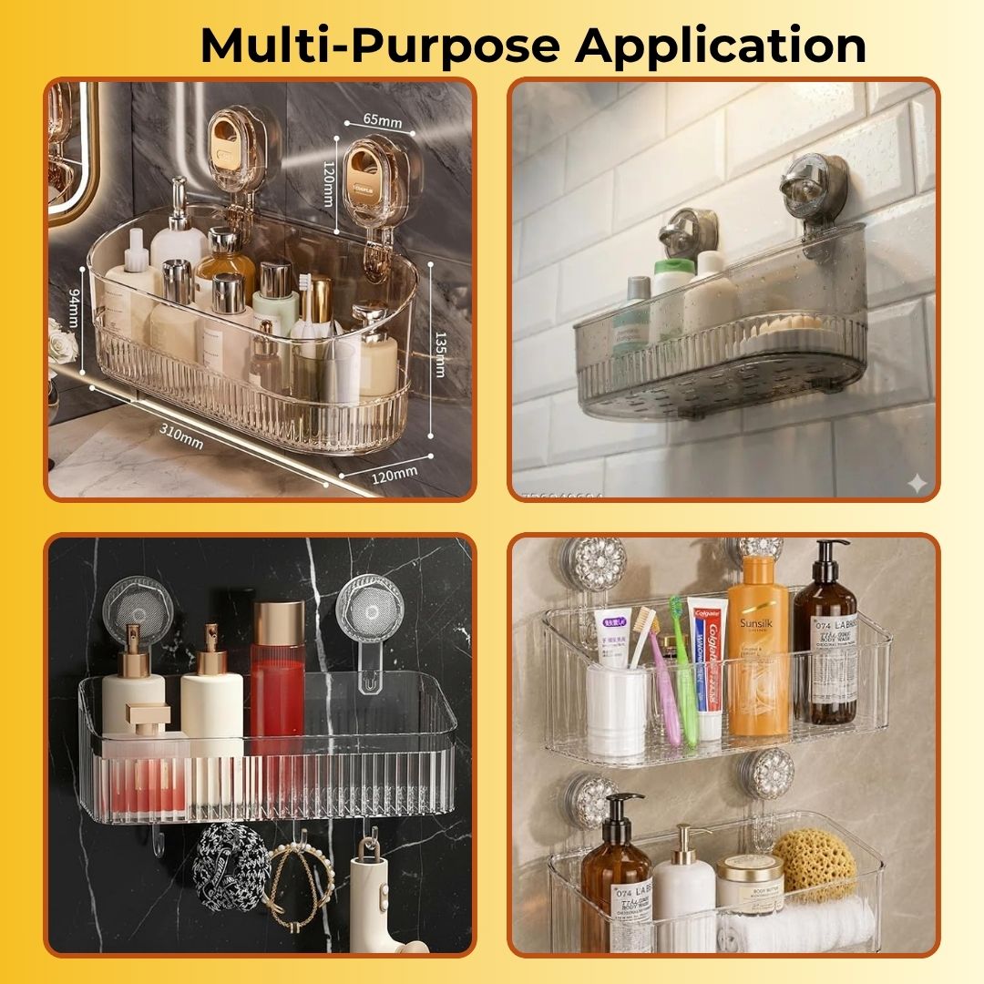 Transparent Wall Mounted Storage Basket