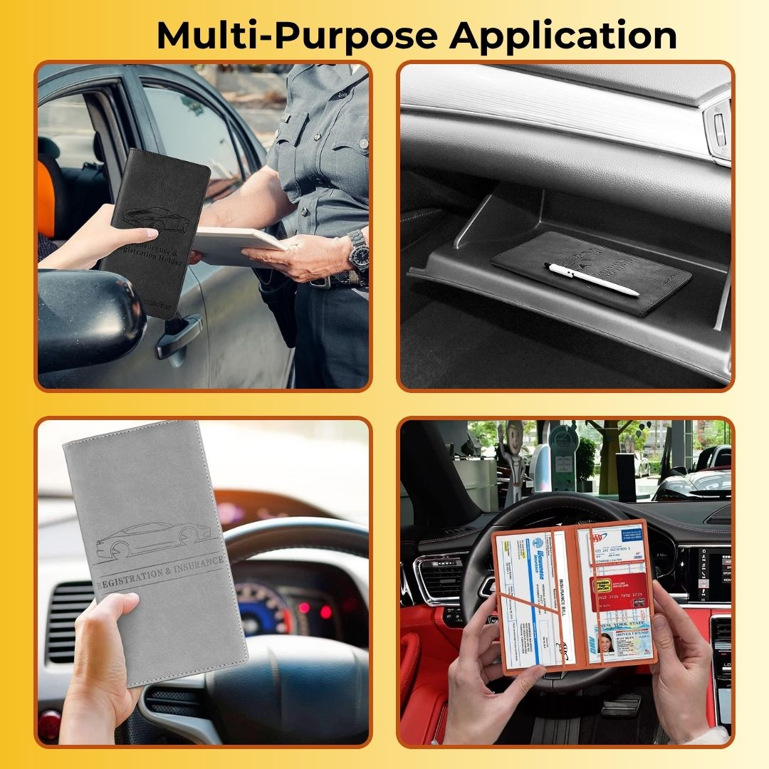 CAR DOCUMENT HOLDER POUCH