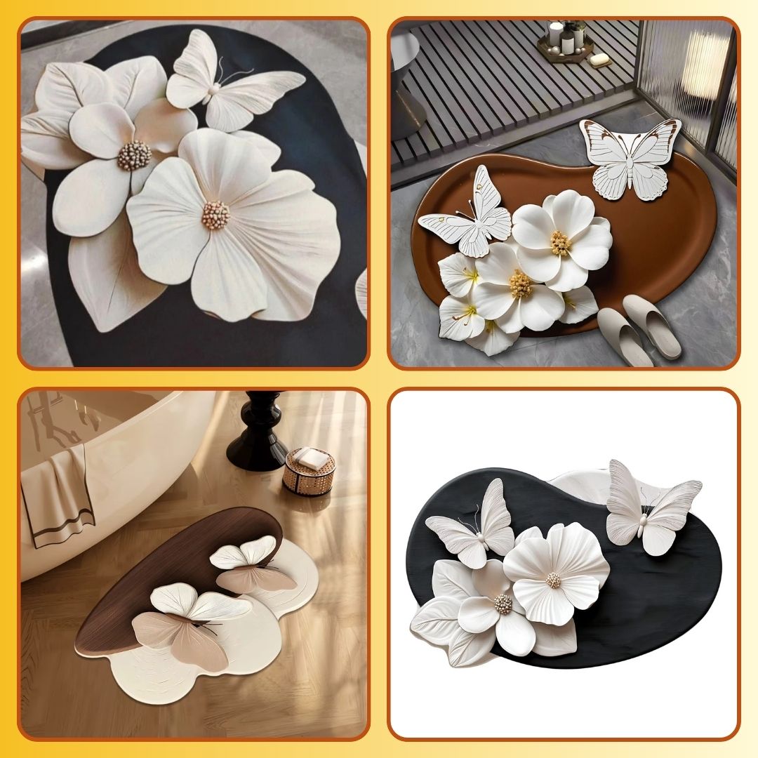 Beautiful 3D Flower Mats