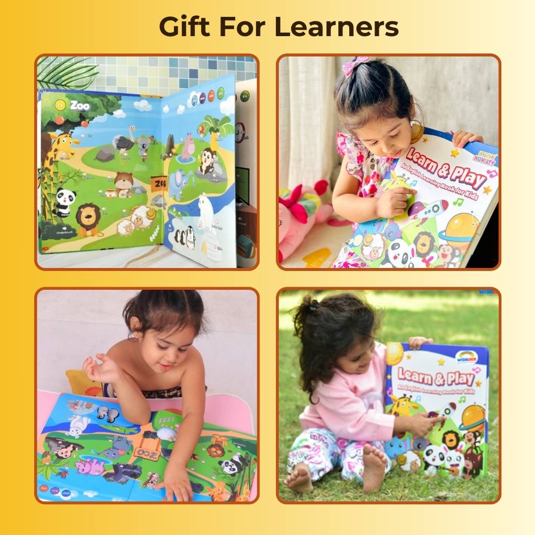 Learn & Play Interactive Sound Book For Kids Aged 0-6 Years