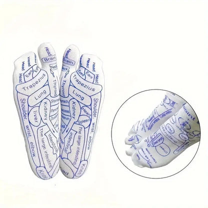ELITEPRO™ ACUPRESSURE REFLEXOLOGY SOCKS WITH MASSAGE STICK-  Body Pain Relief Socks with Trigger Point Massage Tool (Approved by Indian Medical Society)