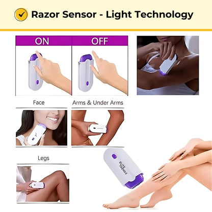 ELITEPRO™ Painless Facial Body Hair Trimmer, Rechargeable Hair Remover, Applicable to Any Part of the Body