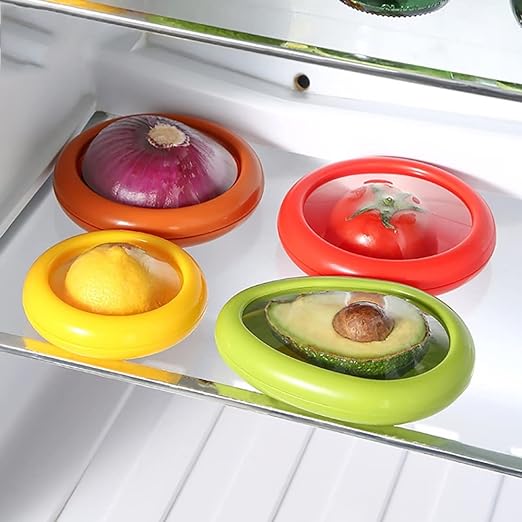 ELITEPRO™ Silicon Fruit & Veggie Storage Containers (Pack of 4)