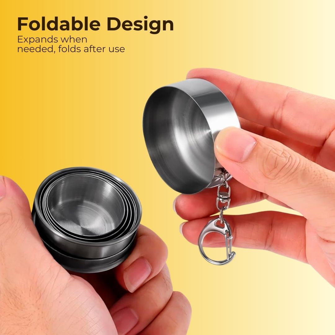 Stainless Steel Fordable Glass