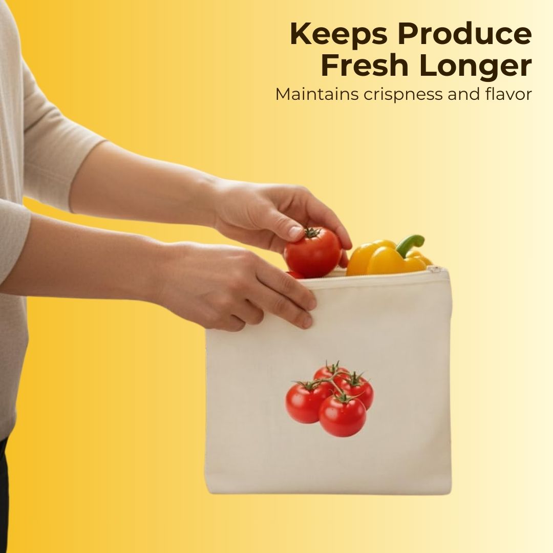 Reusable Vegetables Bags - Keeps Your Fruits & Vegetables Fresh & Nutritious Especially in Summers