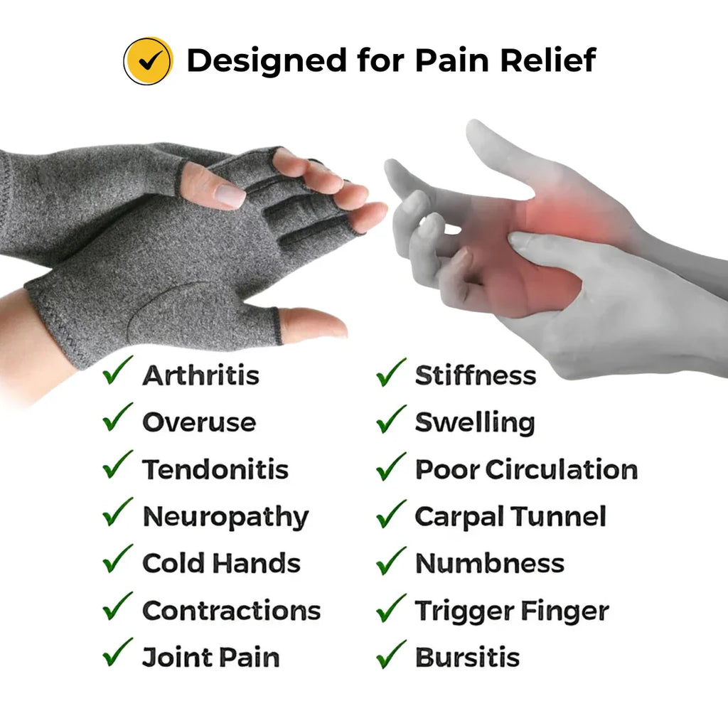 ELITEPRO™ Premium Bamboo Pain Relief Compression Gloves (ONE SIZE FITS ALL)