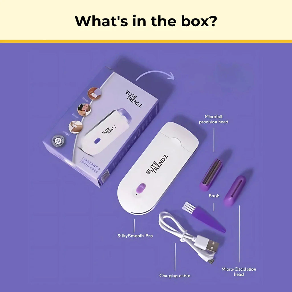 ELITEPRO™ Painless Facial Body Hair Trimmer, Rechargeable Hair Remover, Applicable to Any Part of the Body