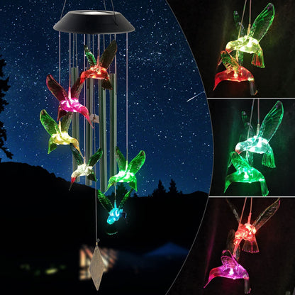 ELITEPRO™ Solar Hummingbirds Chime