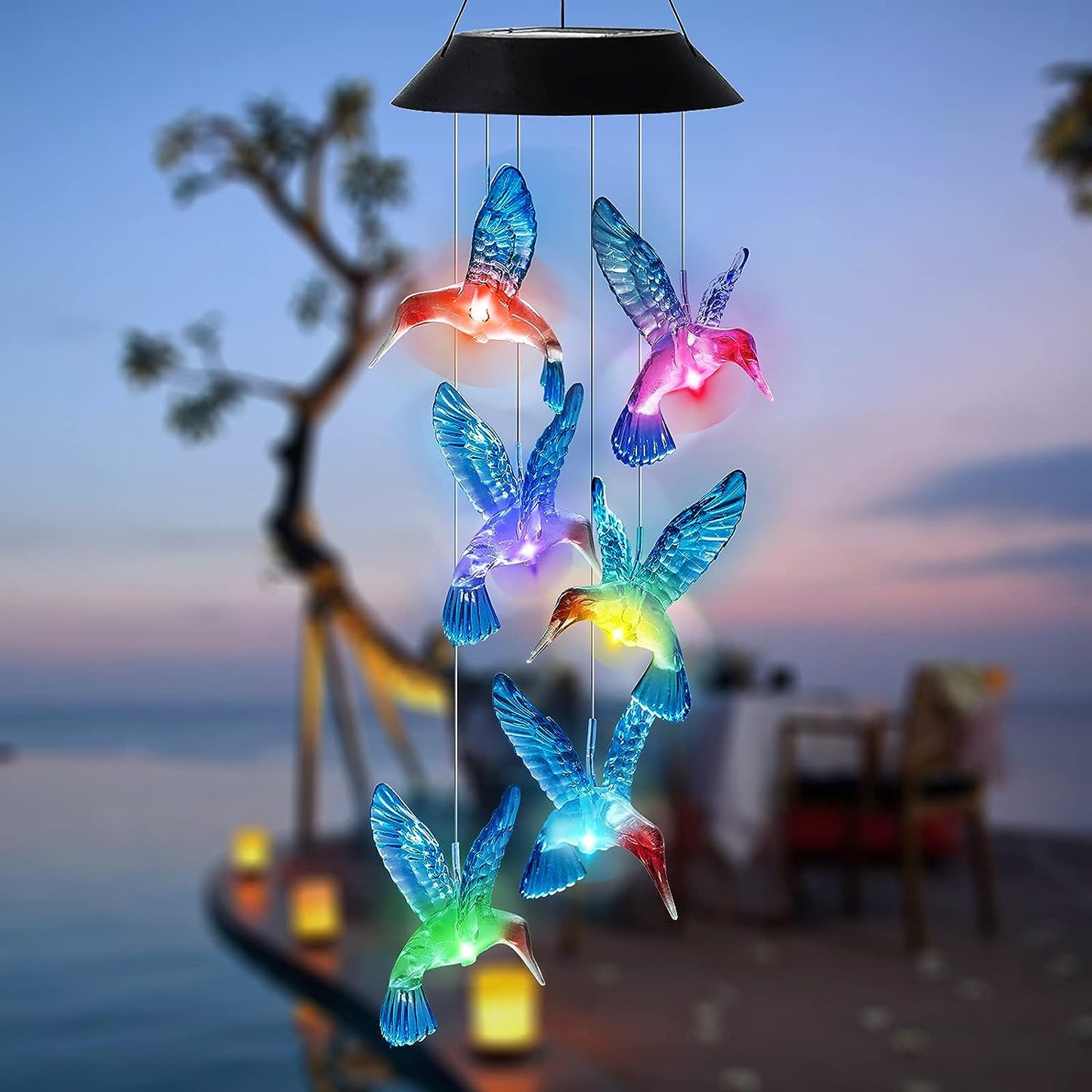 ELITEPRO™ Solar Hummingbirds Chime