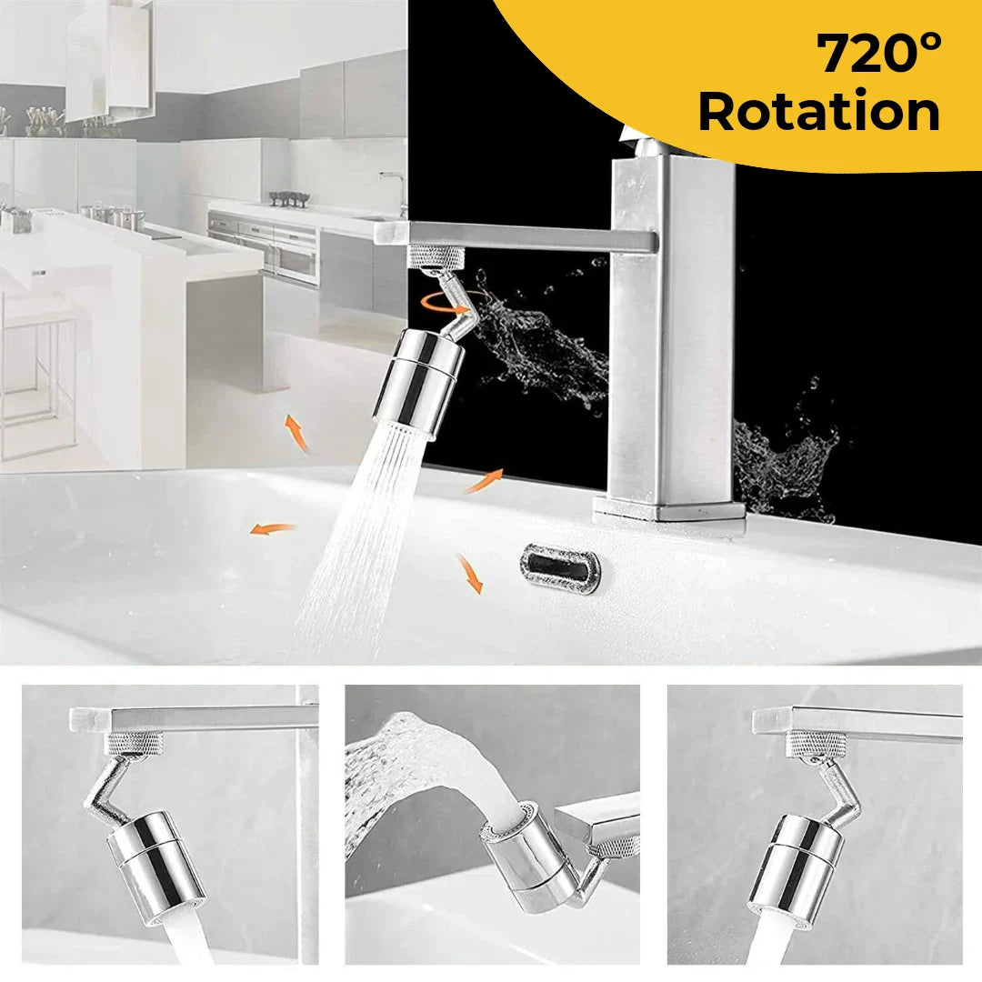 ELITEPRO™ 720 Rotating Faucet/Tap Extender - For all Size of Taps