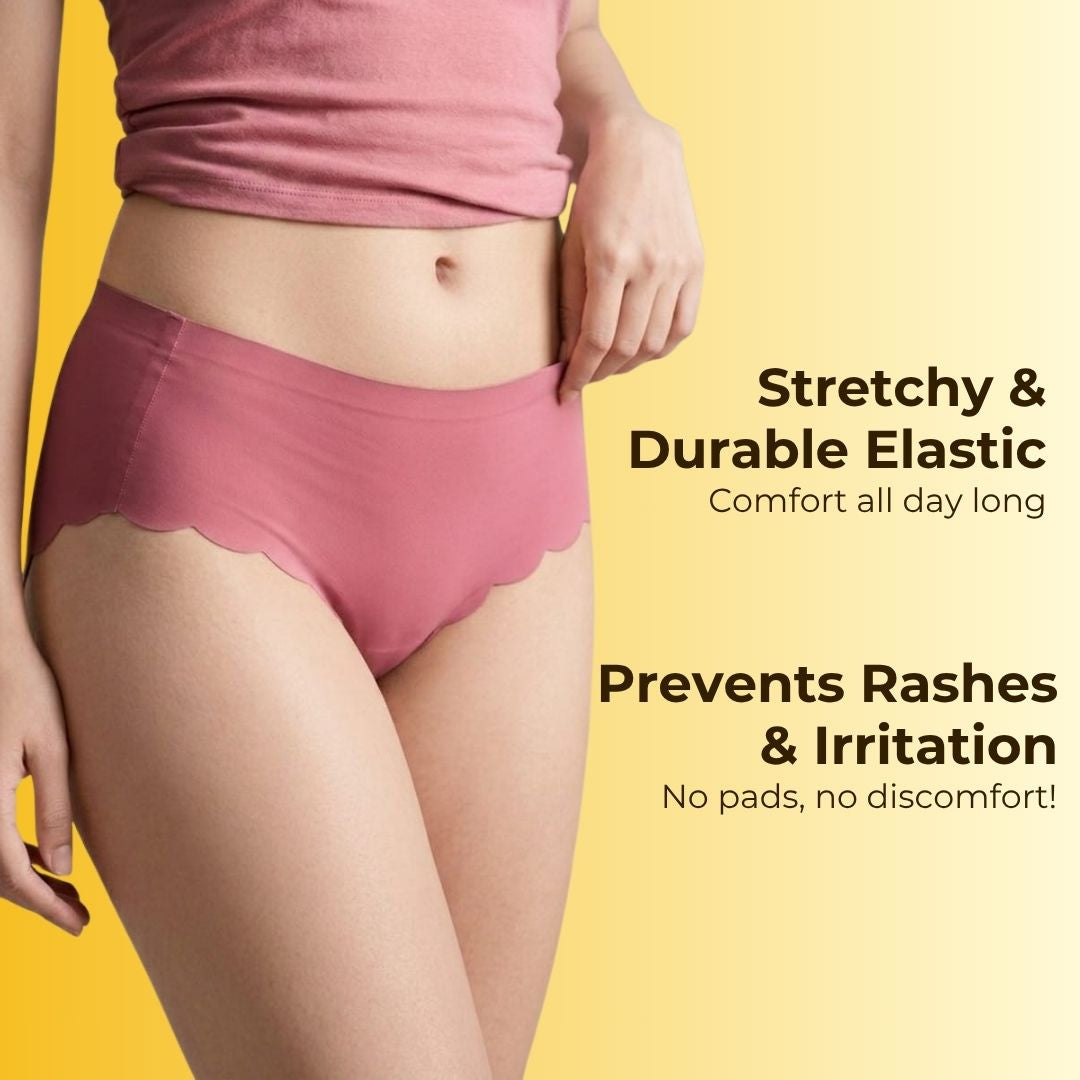 Sweat Absorbing & Leakproof Seamless Underwear - Pack Of 3