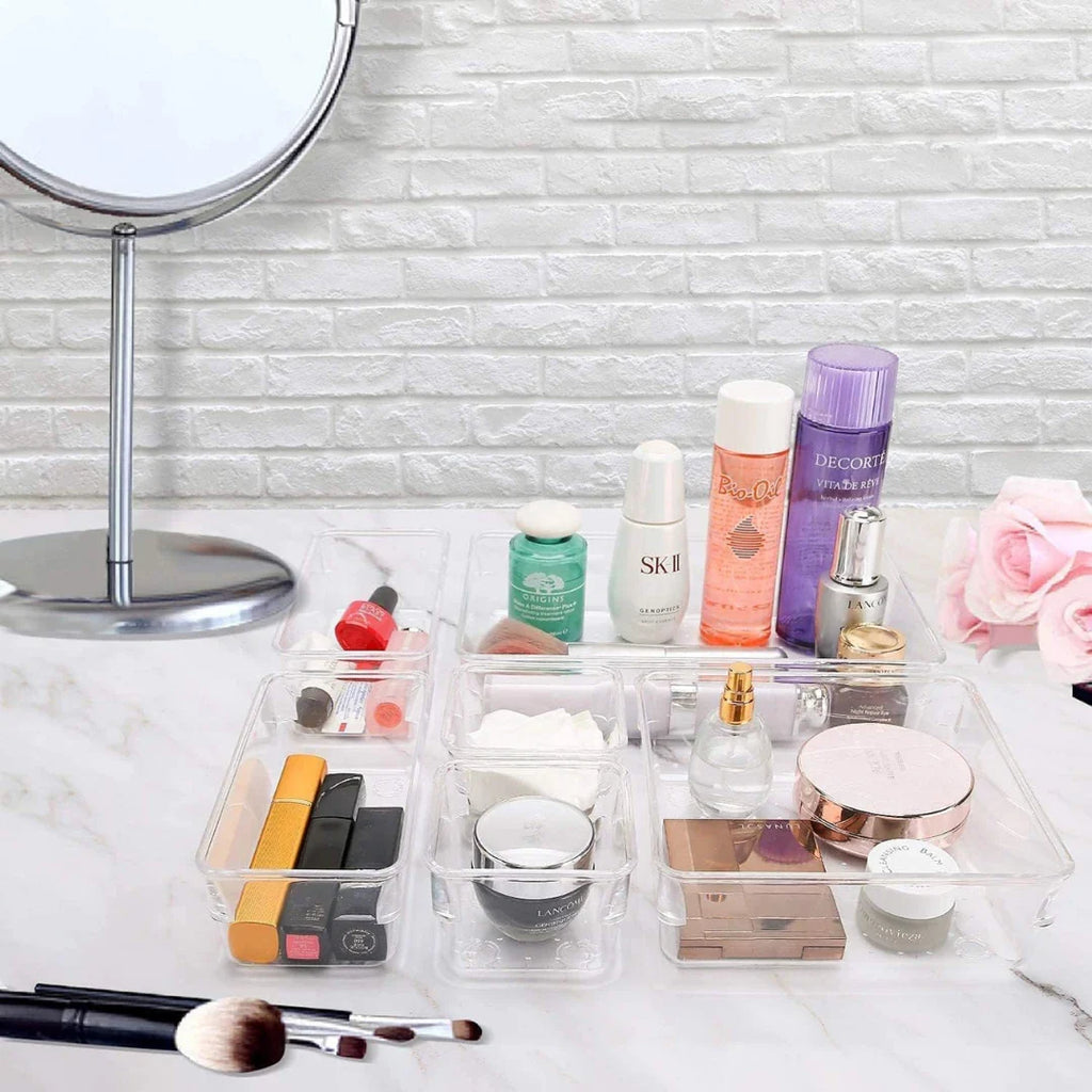 ELITEPRO™ Clear Drawer Organizer Tray Set