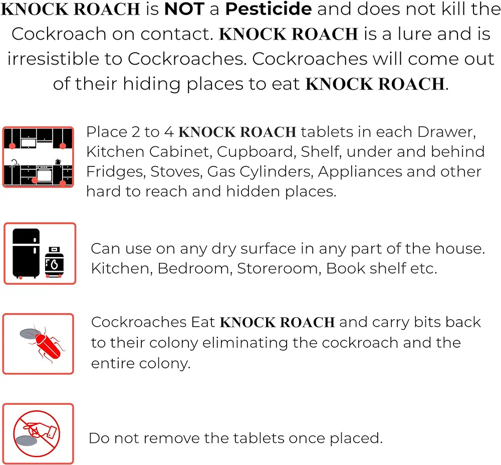 ELITEPRO™ Knock Roach Cockroach Control Tablets