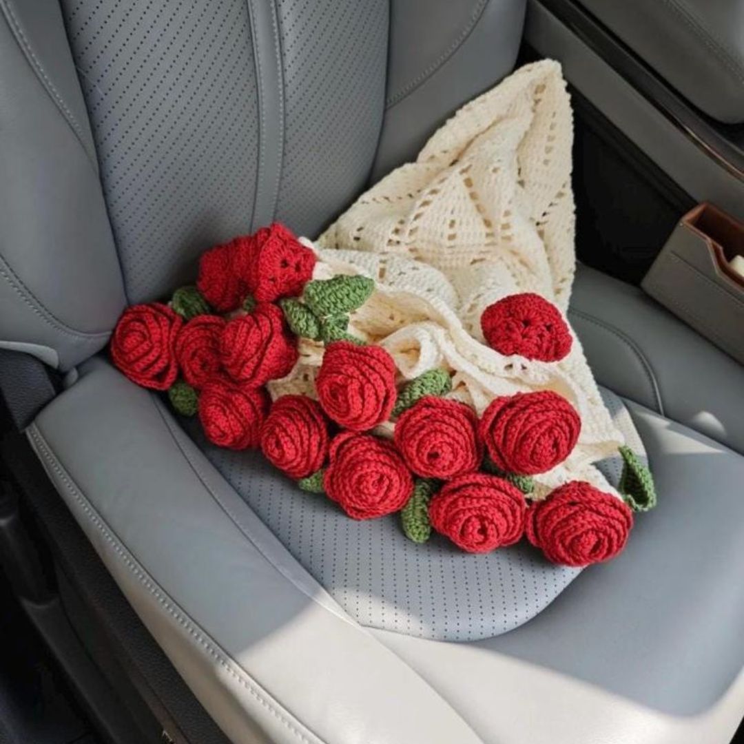 Hand Made Soft Bouquet Blanket (Premium Wool Yarn)