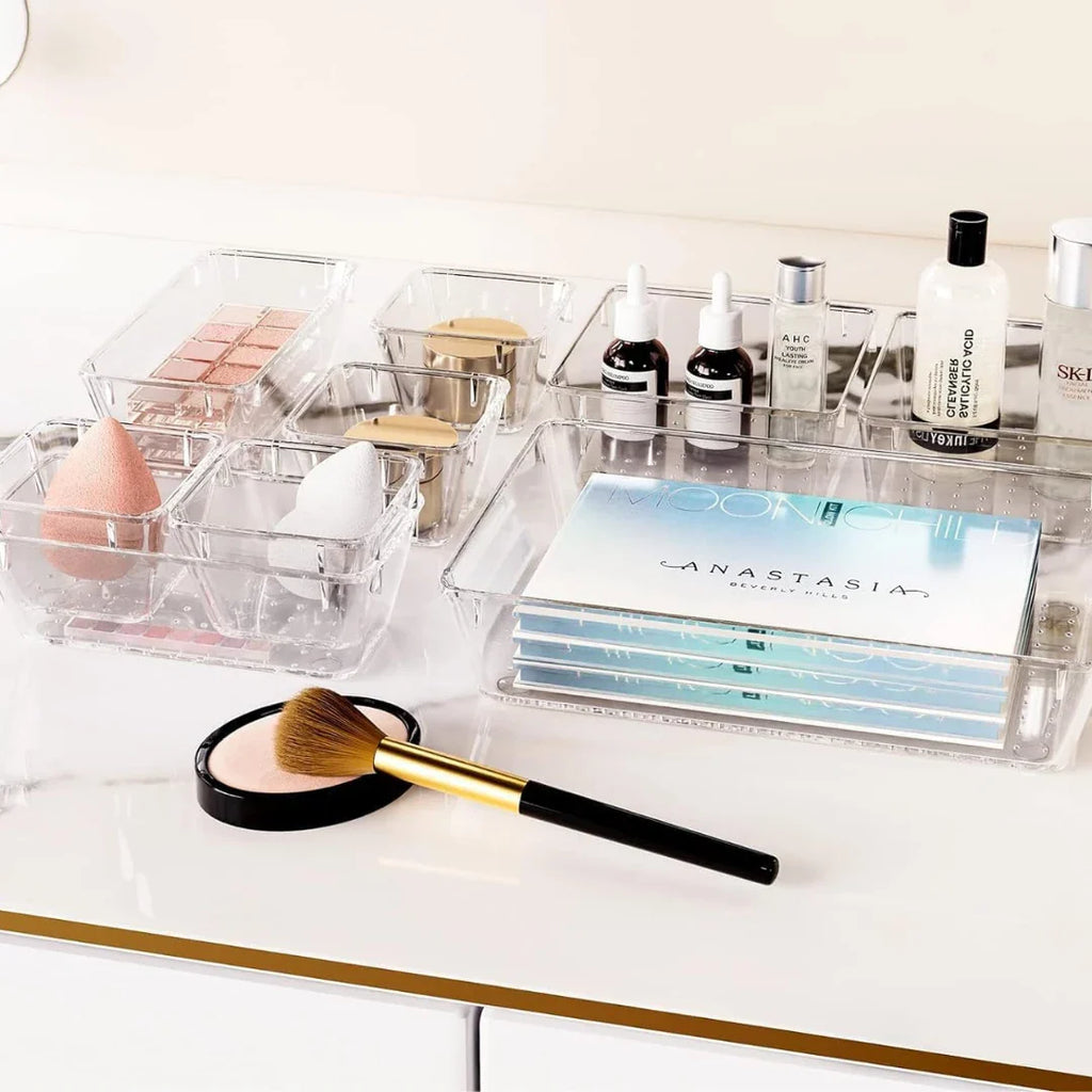 ELITEPRO™ Clear Drawer Organizer Tray Set