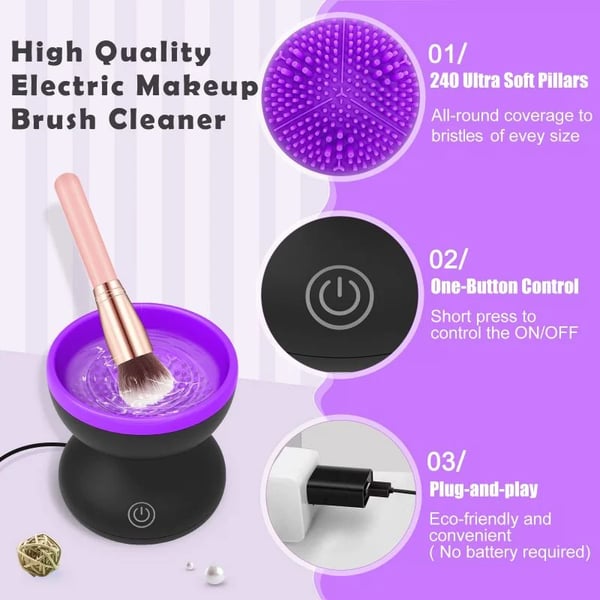 ELITEPRO™ Electric Makeup Brush Cleaner Machine