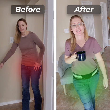 ELITEPRO™ Flexi Pain Relief Back Belt - Relieves Lower Back Pain, Sciatica pain, Improves Posture, Improves Sleep : Medically Approved ✅