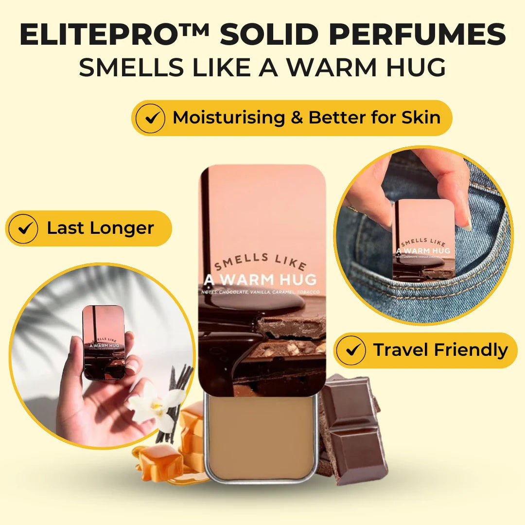 ELITEPRO™ Smells Like a Warm Hug Solid Perfume - Choco Fragrance | 22 Hour Long Lasting | Best Perfume Option For Winter Season