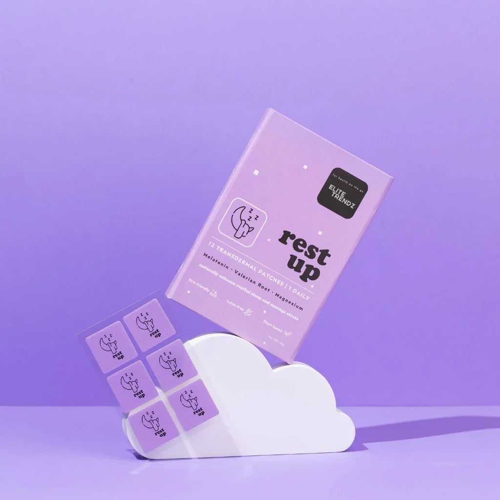 ELITEPRO™ Sleep Patches - Pack of 10, Melatonin, Valerian Root, Magnesium patches | Absorb vitamins through your skin | Insomnia relief | Sleep cycle regulation | Stress reduction | Skin-friendly (Pack of 10)