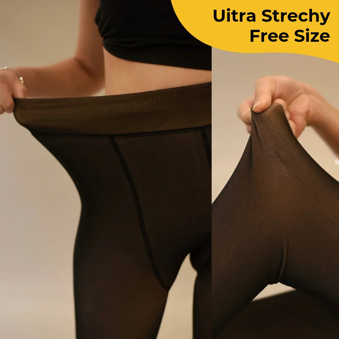 Thermal Thick Warm Fleece Line Leggings for Winter