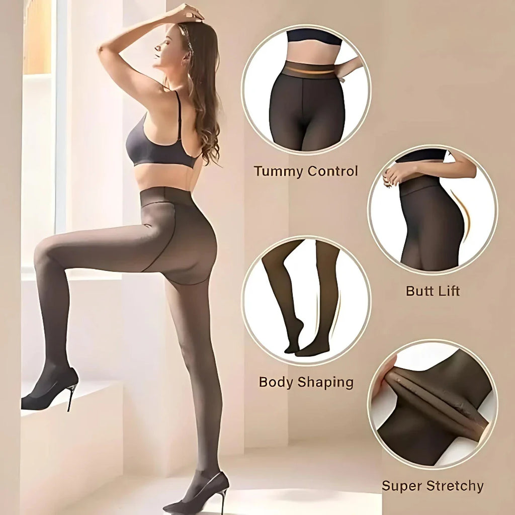 Thermal Thick Warm Fleece Line Leggings for Winter