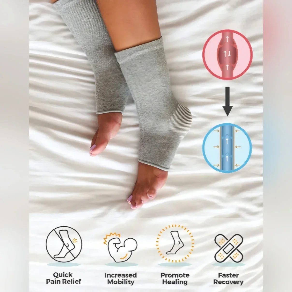 ELITEPRO™ Bamboo Compression Socks (Pack of 2)