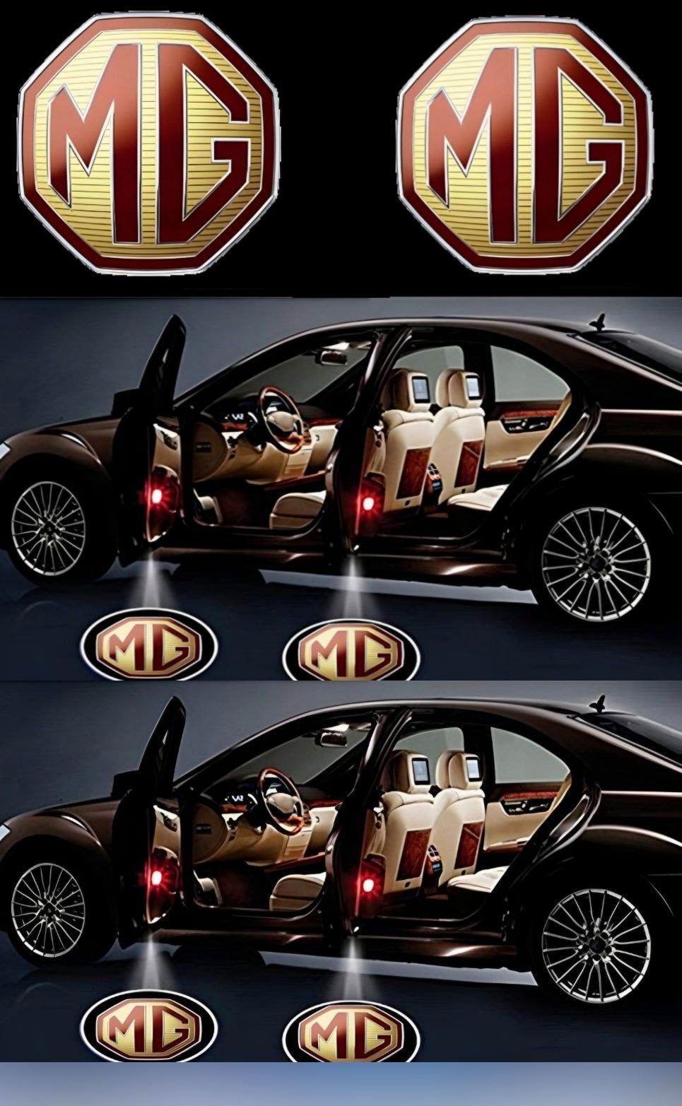 Wireless LED Car Adhesive Door Logo Projector : Make Your Ride More Luxurious🚗