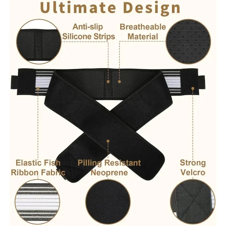 ELITEPRO™ Flexi Pain Relief Back Belt - Relieves Lower Back Pain, Sciatica pain, Improves Posture, Improves Sleep : Medically Approved ✅