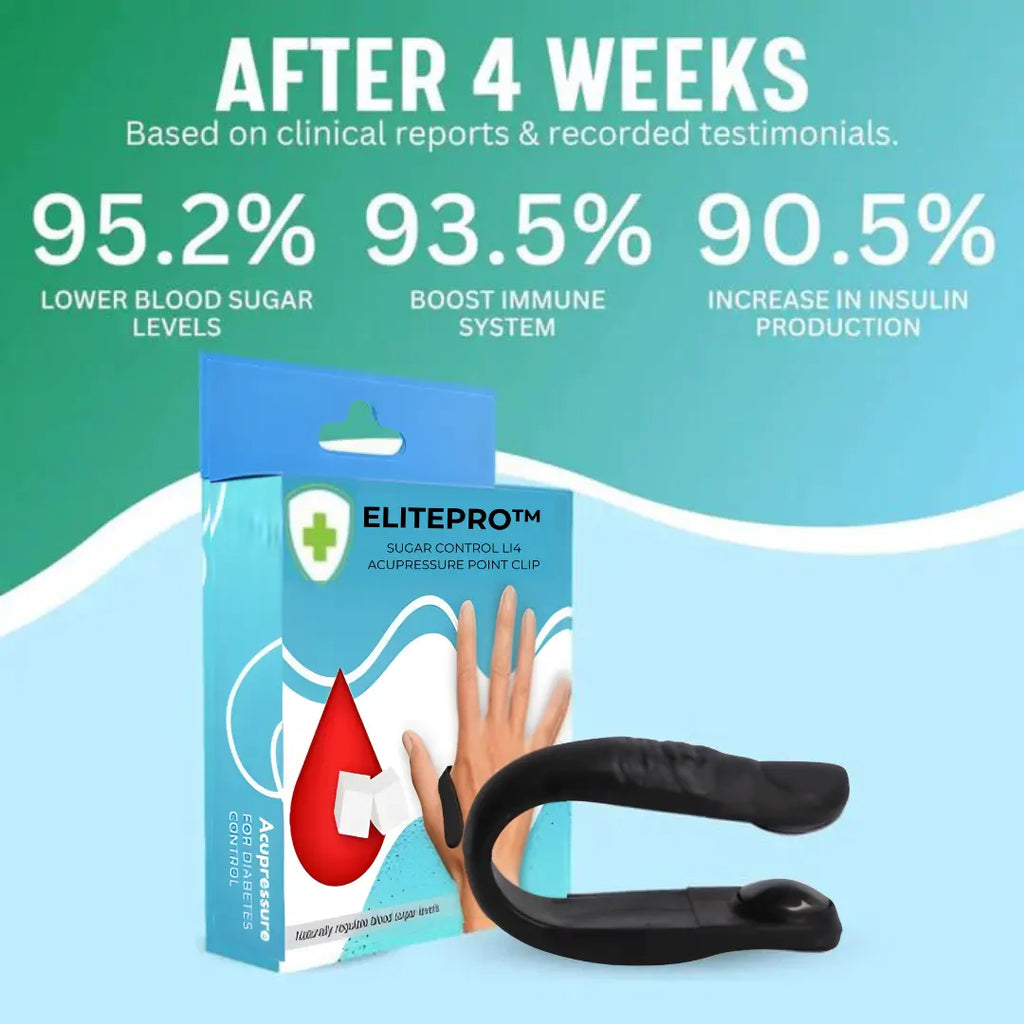 ELITEPRO™ DIABETES SUGAR CONTROL LI4 ACUPRESSURE POINT CLIP: CERTIFIED BY DOCTORS
