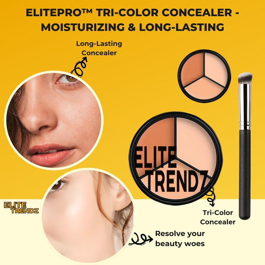 ELITEPRO™ Tri-Color Concealer - Moisturizing & Long-lasting