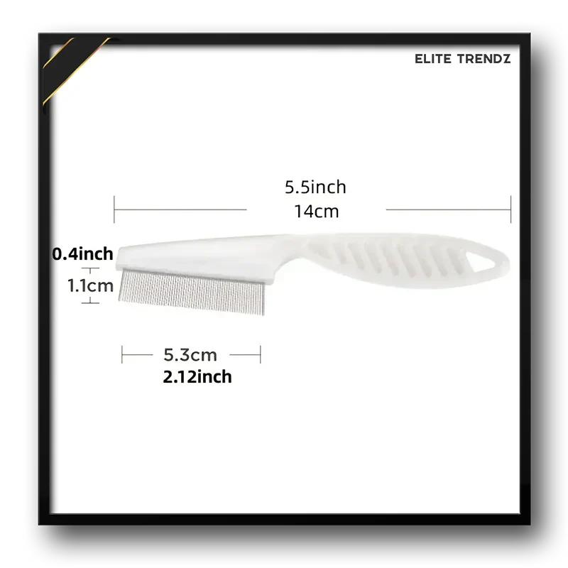 ELITE PET FLEA COMB- SAVE YOUR PETS FROM HARMFUL DISEASES CAUSED BY TICKS , PESTS , FOOD LEFTOVERS ETC.