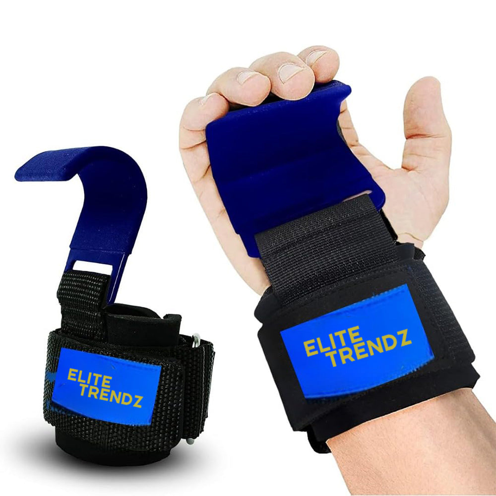 ELITEPRO™  MUSCLE GAINER SUPPORT LIFTING HOOK GLOVE STRAPS