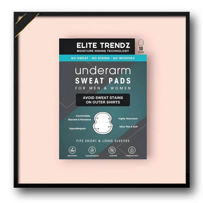 Elite Sweat Absorber Stain Proof Underarm Pads for Women & Men with Anti-Bacterial technology & Odour Control