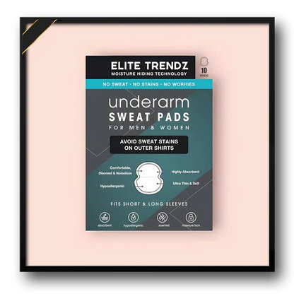 Elite Sweat Absorber Stain Proof Underarm Pads for Women & Men with Anti-Bacterial technology & Odour Control