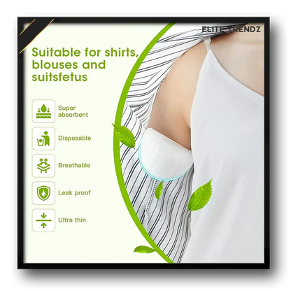 Elite Sweat Absorber Stain Proof Underarm Pads for Women & Men with Anti-Bacterial technology & Odour Control