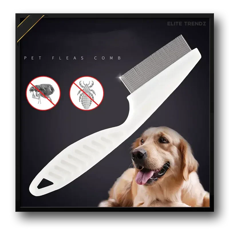 ELITE PET FLEA COMB- SAVE YOUR PETS FROM HARMFUL DISEASES CAUSED BY TICKS , PESTS , FOOD LEFTOVERS ETC.